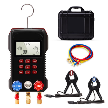 Aprvtio AHTS-200 Air Conditioning Service Tool Set with Digital Manifold with Horse, Temperature Clamps, Refrigerant Leak Detector, Recovery Machine, Dual Stage 4.8 CFM Vacuum Pump, Refrigerant Scale(Pre-order)
